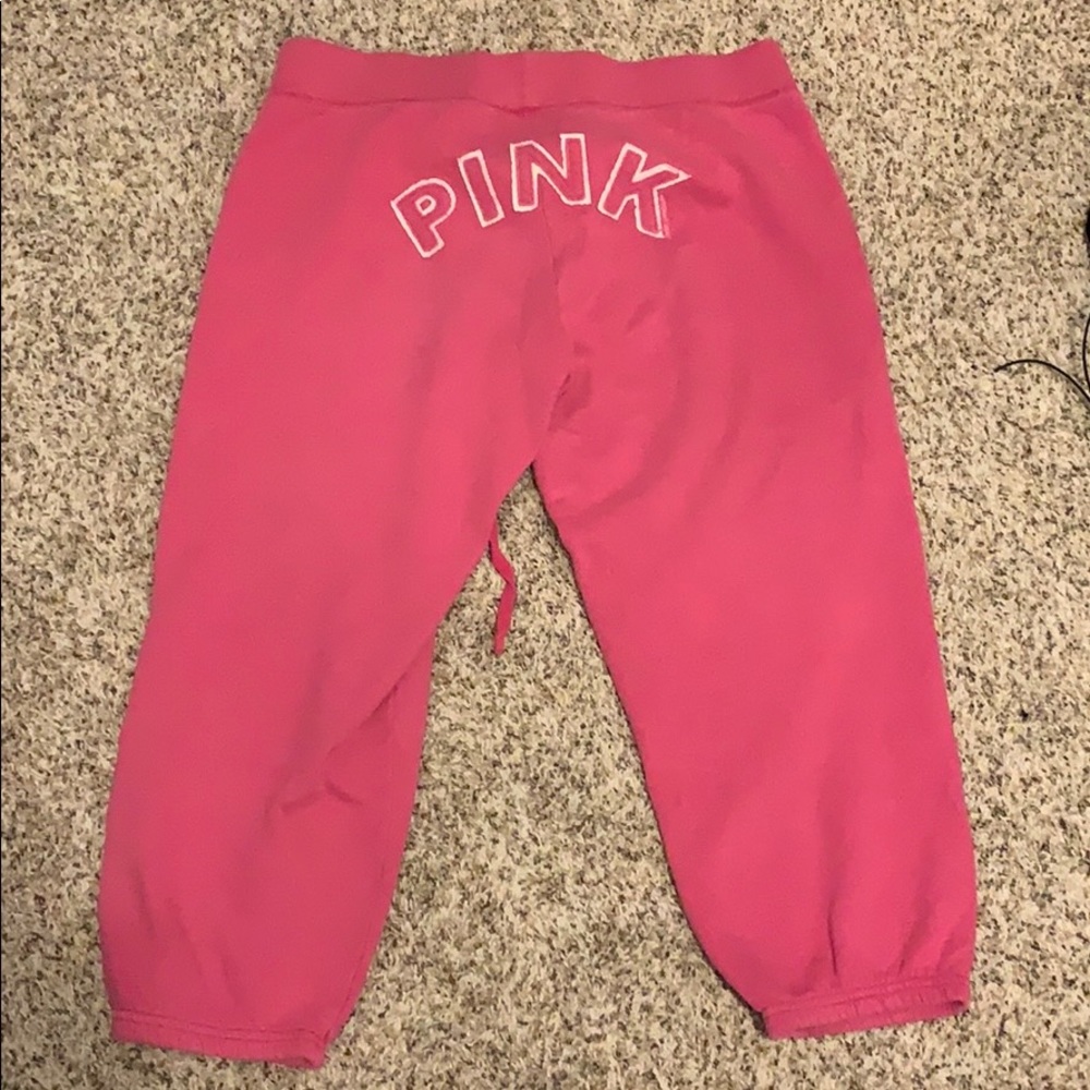 PINK Victoria Secret pink sweats: capris